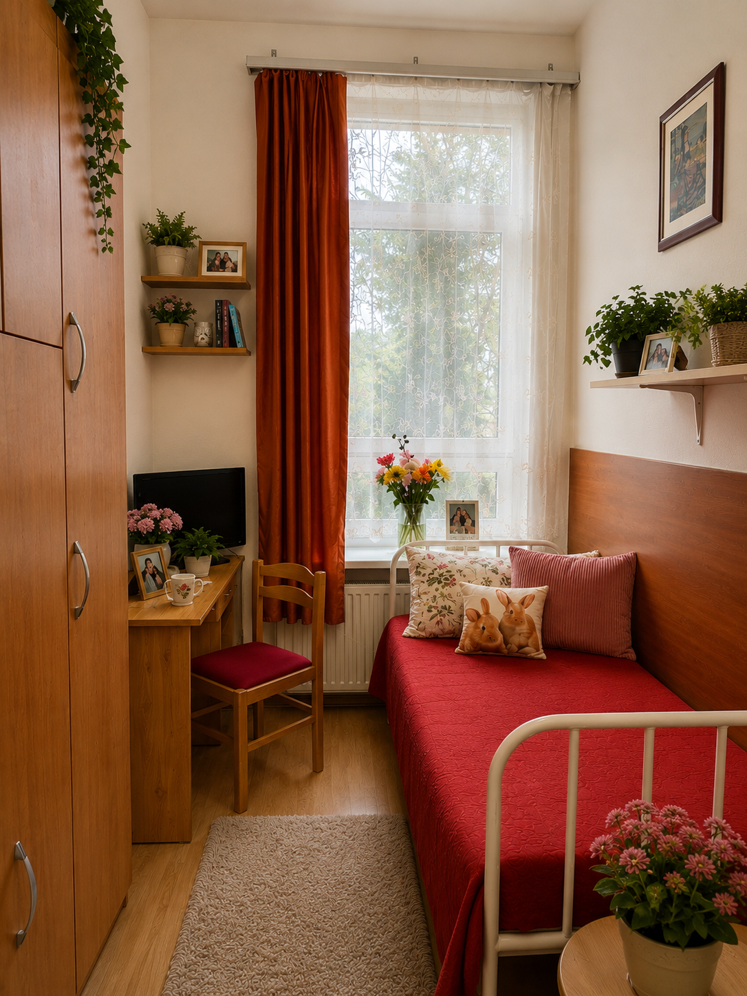 3 fős apartman – 1 ágyas szobája 1