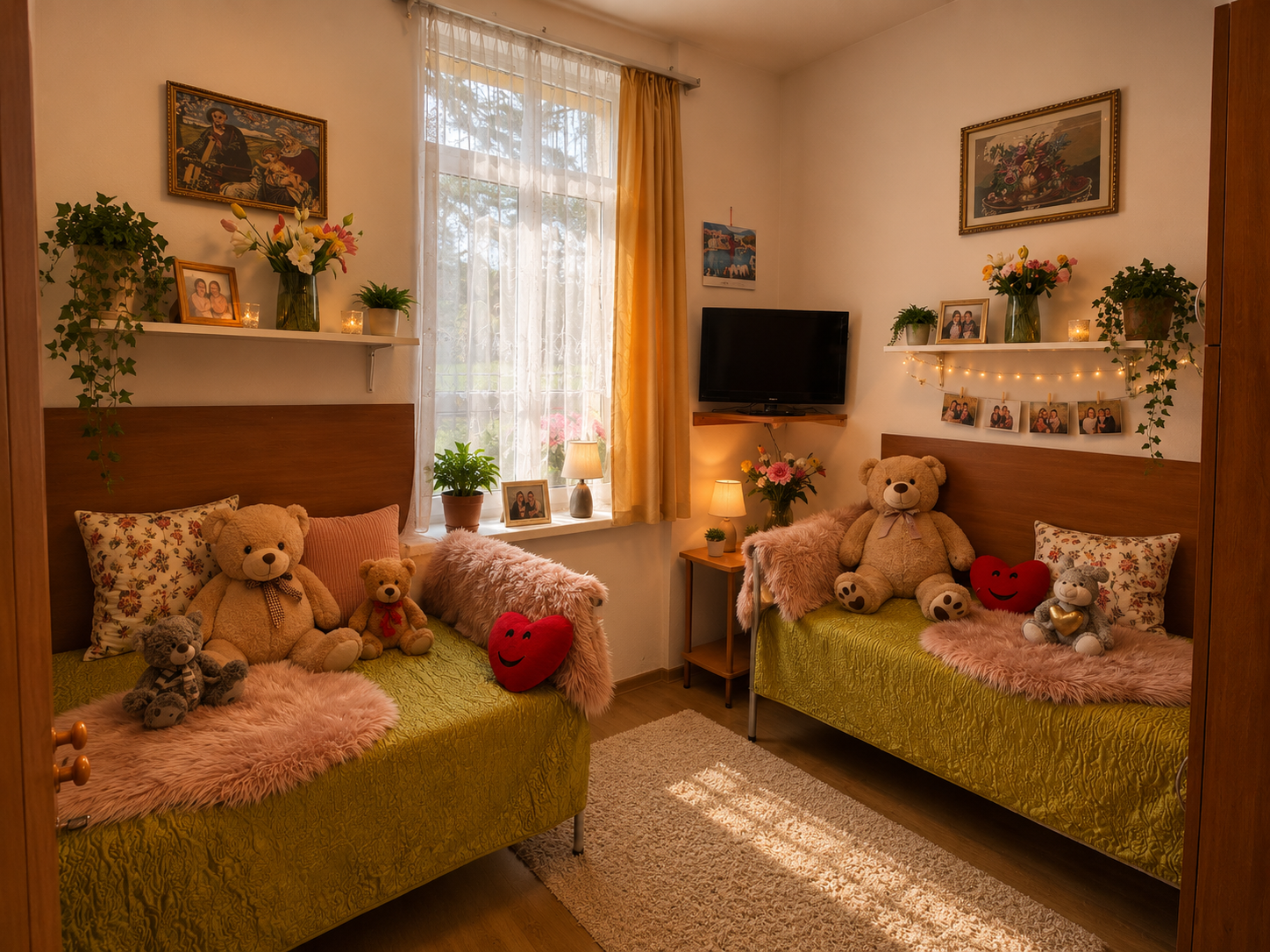 3 fős apartman – 2 ágyas szobája 3