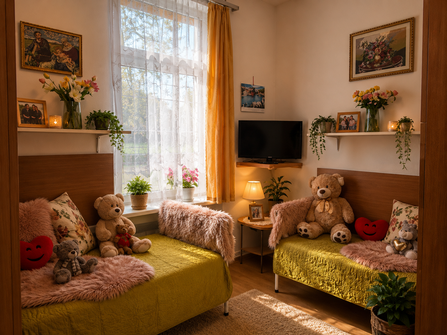 3 fős apartman – 2 ágyas szobája 4