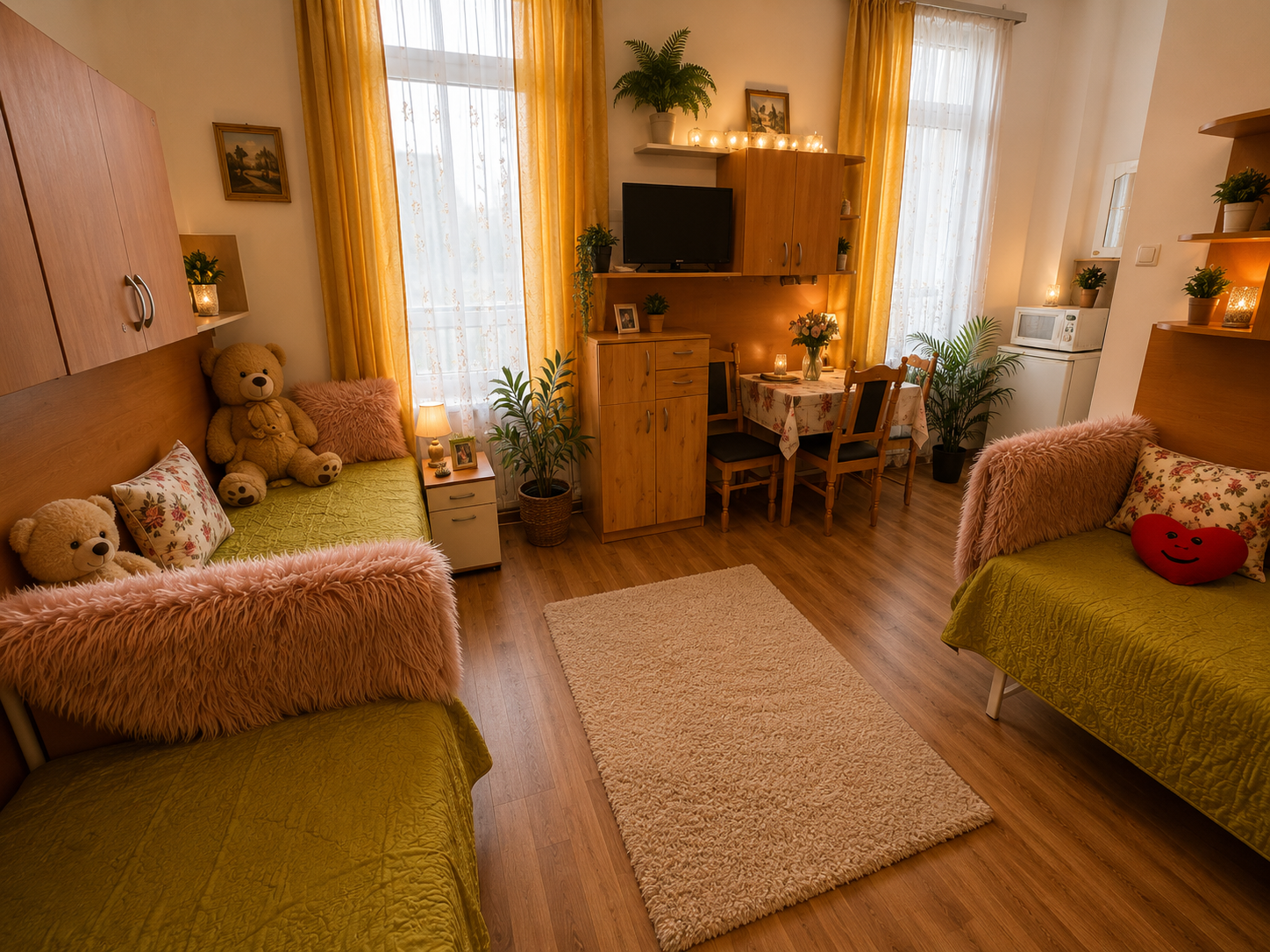 3 fős apartman – 3 ágyas szobája 3