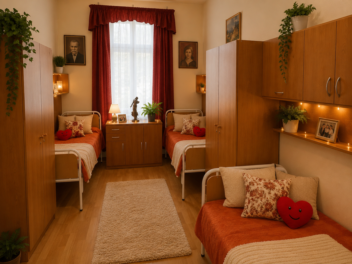 3 fős apartman – 3 ágyas szobája 5